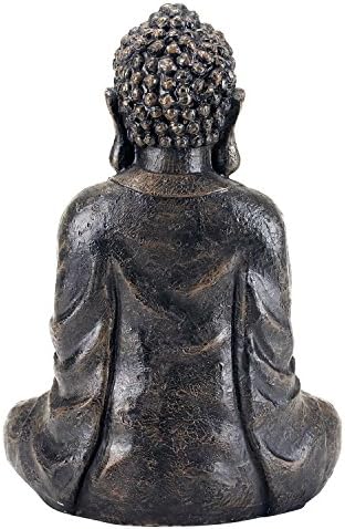 MyGift 115 Inch Sitting Buddha Statue Home Decor