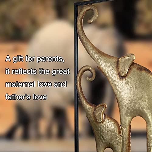 HKaikzo Set of 2 Gold Elephant Wall Art