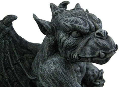 Poised Protector Winged Gargoyle Statue
