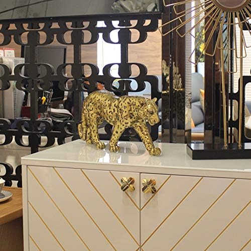 Modern Polyresin Cheetah Statue Home Decor