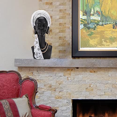 BRASSTAR African Black Bust Statue 118 Modern Art Decor