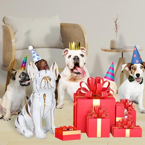 Bulldog Statue Home Decor Resin Sculpture for Living Room