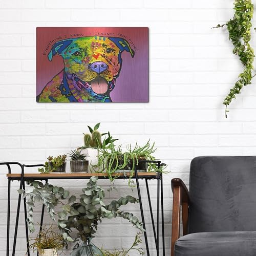 Everything I Know Metal Wall Art by Dean Russo