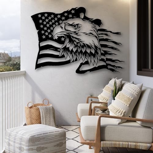 American Eagle Metal Wall Art 39x28