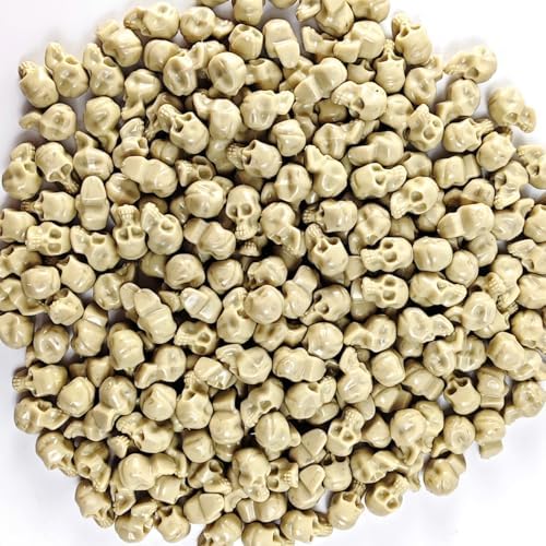 RONYOUNG 120PCS Mini Plastic Skull Heads for Halloween Decor