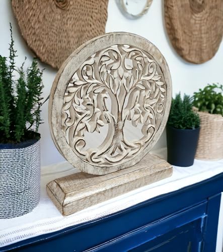 Wooden Carved Handmade Table Decor Statue