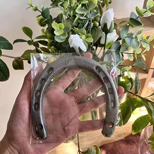 HDFSP 4PCS Cast Iron Horseshoe Wall Decor