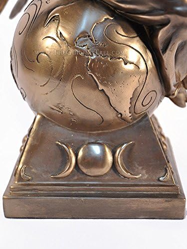 Baphomet Horned Goat God Statue 15 Inch Cold Cast Bronze