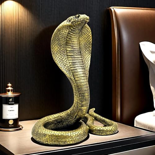 10 Inch King Cobra Snake Statue Figurine Sculpture