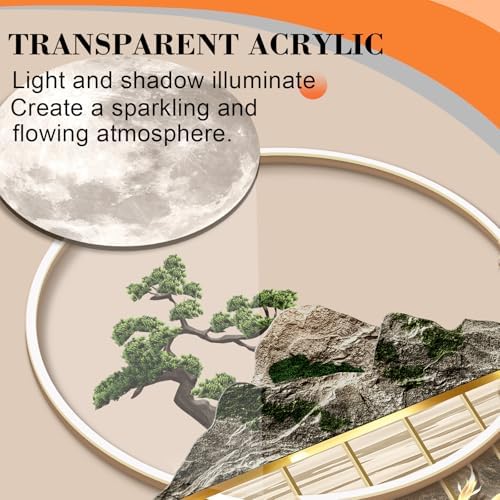 QAUWXKM 3D LED Wall Art Decor Sculpture