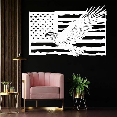 Wivsev Metal American Flag Wall Art 35x23 Inch