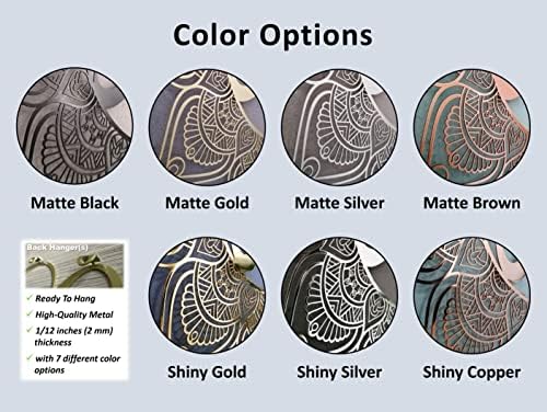 Mandala Metal Wall Art Decor Abstract Design