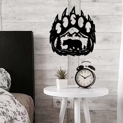 INFUNLY Rustic Bear Paw Wall Decor 108x118 Inches