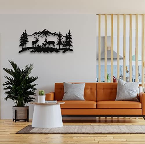 DEKADRON Metal Wall Art Deer Family Decor