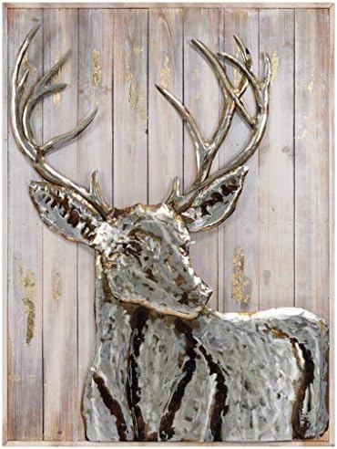 Empire Art Direct 3D Metal Deer Wall Sculpture