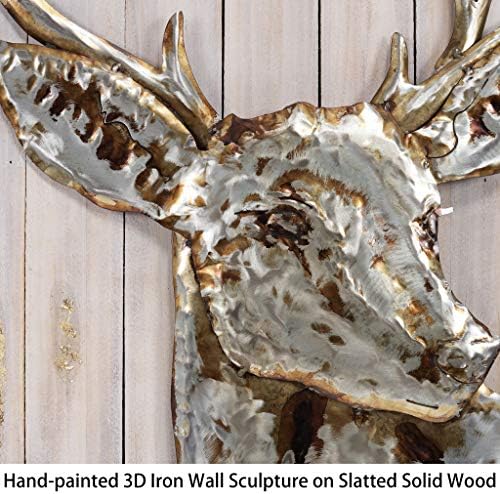 Empire Art Direct 3D Metal Deer Wall Sculpture