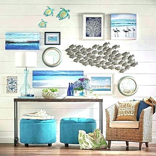 YOUIN Set of 3 Metal Sea Turtle Wall Art Decor