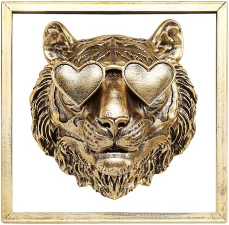 Animal Heads Wall Decor with Metal Frame 1