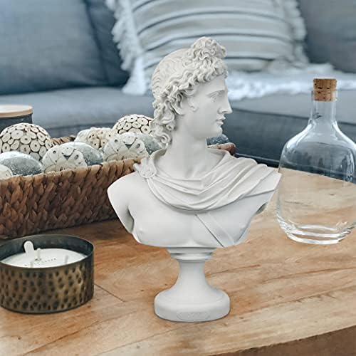 Design Toscano Apollo Belvedere Bust Statue White