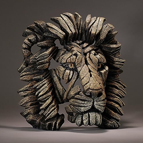 Enesco Edge Sculpture Gold Lion Figurine 1693 Inch