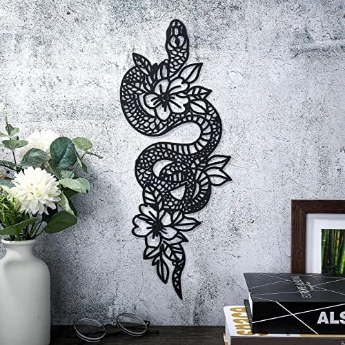 Gothic Metal Snake Wall Art Decor for Bedroom