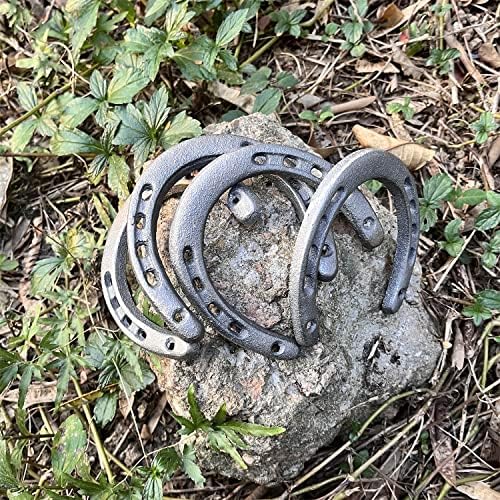 HDFSP 4PCS Cast Iron Horseshoe Wall Decor