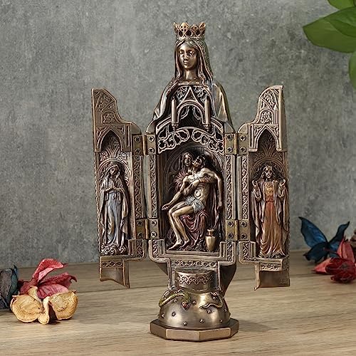 Veronese Design 8 18 Inch Lady of Grace Cold Cast Bronze Statue