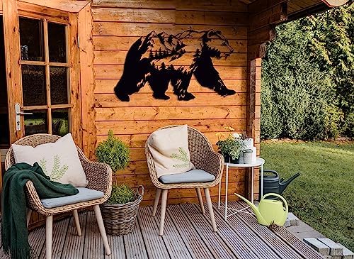 Bear Metal Wall Decor - 197 x 114 Inch