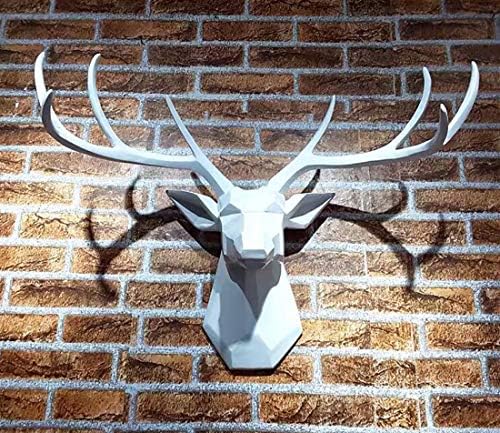 Faux Taxidermy Deer Head Wall Art - 8 Point Buck Sculpture