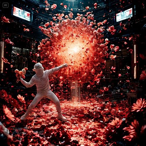 Banksy Flower Thrower Resin Statue Modern Home Decor 86White