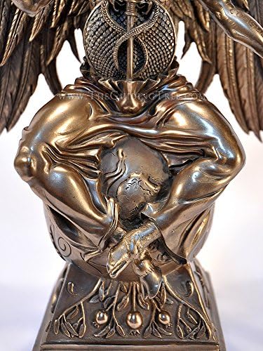 Baphomet Horned Goat God Statue 15 Inch Cold Cast Bronze