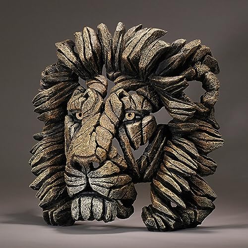 Enesco Edge Sculpture Gold Lion Figurine 1693 Inch