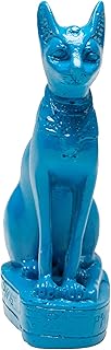 Egyptian Bastet Cat Blue Mini Statue Made in Egypt