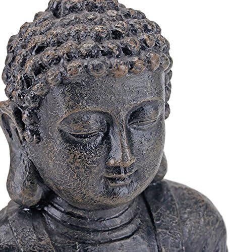 MyGift 115 Inch Sitting Buddha Statue Home Decor